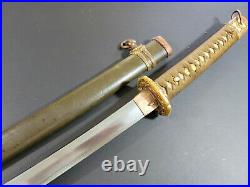 100% Genuine WW2 Japanese Army Military Officer Gunto Sword. Signed Emura Saku