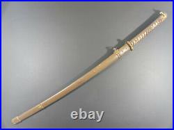 100% Genuine WW2 Japanese Army Military Officer Gunto Sword. Signed Yasumitsu