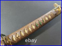 100% Genuine WW2 Japanese Army Military Officer Gunto Sword. Signed Yasumitsu