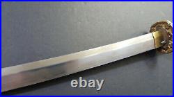 100% Genuine WW2 Japanese Army Military Officer Sword Katana Signed Nagamitsu