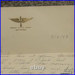 150 WWII Letters Home Army Air Forces 1944 Complete Soldier Correspondence Lot