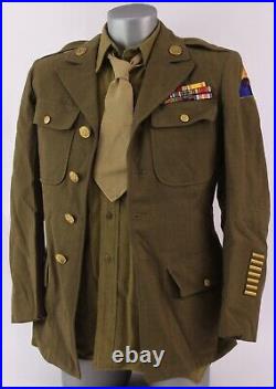 1940-42 WWII US Army J. Friedman & Co Jacket with Long Sleeve Shirt & Tie