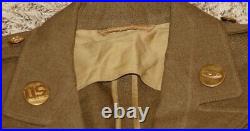 1940-42 WWII US Army J. Friedman & Co Jacket with Long Sleeve Shirt & Tie