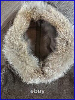 1940 WWII US Army Field Military Alpaca Pile Parka Jacket