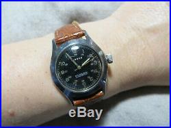 1940's WW2 Jardur Bezelmeter Army Military Pilot Woman Watch RARE! Work