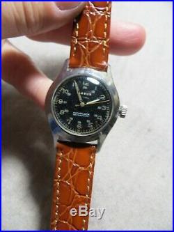 1940's WW2 Jardur Bezelmeter Army Military Pilot Woman Watch RARE! Work