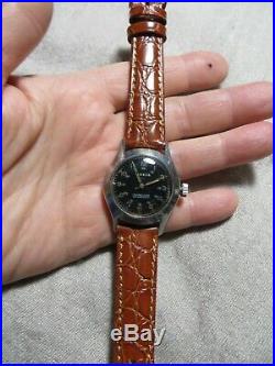 1940's WW2 Jardur Bezelmeter Army Military Pilot Woman Watch RARE! Work