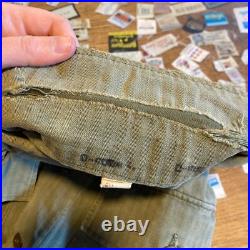1940s Vintage HBT WWII US Army Shirt WW2 Herringbone Twill Military Uniform