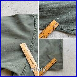 1940s Vtg WWII US Army HBT 13 Star 36 R Button Long Pocket Jacket Field M1943