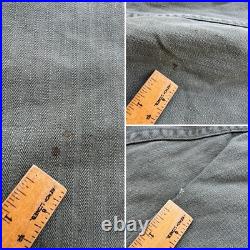 1940s Vtg WWII US Army HBT 13 Star 36 R Button Long Pocket Jacket Field M1943