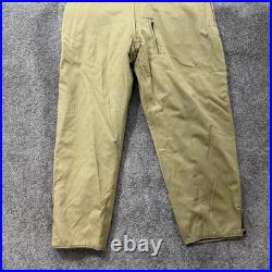 1940s WWII Army Wool Tanker Overalls Wool Lined Bib Pant Prentice Zipper USA