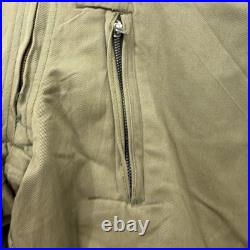 1940s WWII Army Wool Tanker Overalls Wool Lined Bib Pant Prentice Zipper USA