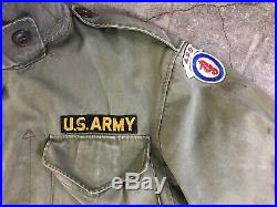 1940s WWII WW2 M1943 Field Jacket Military US Army Vintage M43 Original 32S