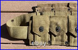 1941 US Army Military M1923 Field Gear Equipment Ammo Ammunition Belt