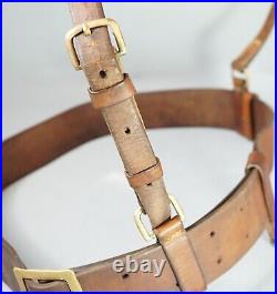 1941 WWII German Army Officer's Uniform Leather Belt Shoulder Strap withBuckle