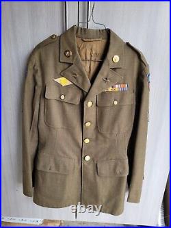 1941 WWII US ARMY AIR CORP UNIFORM JACKET COAT CBI 10th Air Forces size 38L