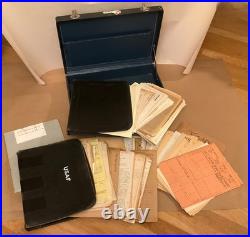 1942-1958 US Military Army Air Corps Pilot WWII Papers Briefcase Lt Stanley Wade