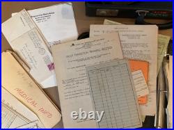 1942-1958 US Military Army Air Corps Pilot WWII Papers Briefcase Lt Stanley Wade