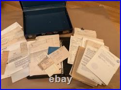 1942-1958 US Military Army Air Corps Pilot WWII Papers Briefcase Lt Stanley Wade