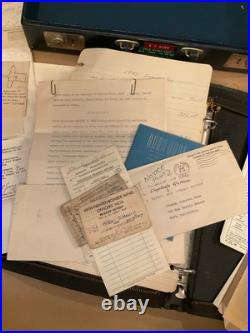 1942-1958 US Military Army Air Corps Pilot WWII Papers Briefcase Lt Stanley Wade