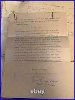 1942-1958 US Military Army Air Corps Pilot WWII Papers Briefcase Lt Stanley Wade