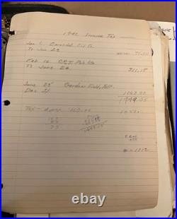 1942-1958 US Military Army Air Corps Pilot WWII Papers Briefcase Lt Stanley Wade