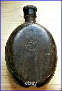 1942 Ww2 Original German Military Afrika Korps Alu Water Bottle Canteen Drgm 42