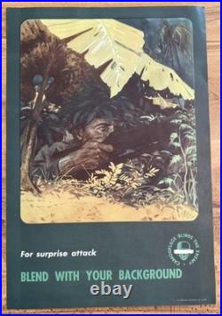 1943 WWII Official Army Posters Set Of 7 With Original Shipping Envelope