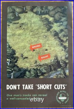 1943 WWII Official Army Posters Set Of 7 With Original Shipping Envelope