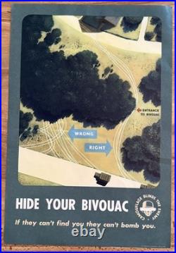 1943 WWII Official Army Posters Set Of 7 With Original Shipping Envelope