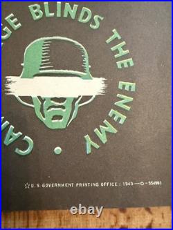 1943 WWII Official Army Posters Set Of 7 With Original Shipping Envelope