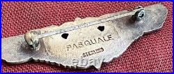 1943 WWII U. S. Army Air Force Flight Surgeon Wings PASQUALE STERLING 2 inch