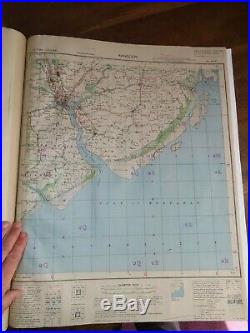 1944 WORLD WAR II ATLAS of BURMA MYANMAR for ARMY USE 93 HUGE MAPS RANGOON CHINA