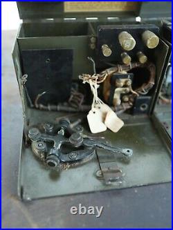 2 Antique Vtg 1940s WW2 WWII Army Signal Corps Telegraph Set TG-5-B TG5B US OLD