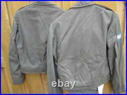 2 Original WW2 Era German Made U. S. Army in Europe Patched Ike Jacket's 38 R 2 Original WW2 Era German Made U. S. Army in Europe Patched Ike Jacket's 38 R
