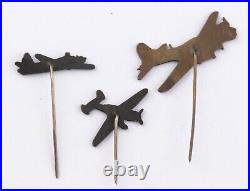 3 Stickpin WW2 Dive bomber WWII Fighter PIN Air FORCE Army MILITARY Jewelry ARMY