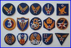 38 AAF WWII Army Air Force plus late 40s/early 50s USAF Patch Collection AJ020