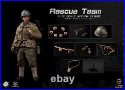 3pcs POPTOYS 1/12 CMS004 US Army Rescue Team WWII Single Player Set Figure