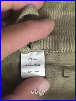 40s WWII M42 Jump Jacket US Army Paratrooper Airborne Size Large L Reproduction