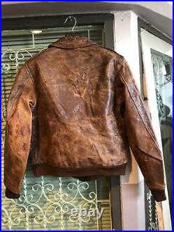 A-2-Rough Wear Horsehide Flying Jacket Original US Army Air Force WWII, Size 38