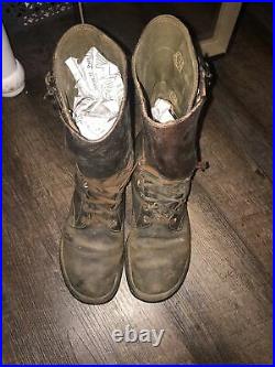 AUTHENTIC WWII U. S. ARMY M1943 DOUBLE BUCKLE COMBAT BOOTS Size 8