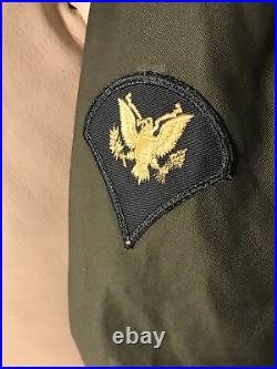 Air Defense Command ARAD WWII US Army Air Field Man's Overcoat SMALL-SHORT