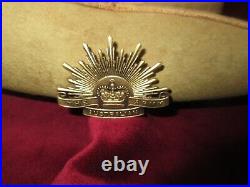 Amazing Vintage Original Australian Army Wwii Uniform Hat