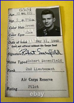 Army Air Corps Pilot's ID Wallet With ID 1940