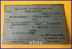 Army Air Corps Pilot's ID Wallet With ID 1940