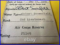 Army Air Corps Pilot's ID Wallet With ID 1940