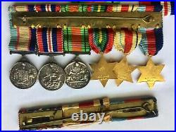Australian Army WW2 Medal Group of Six Captain, Divisional Intelligence Unit