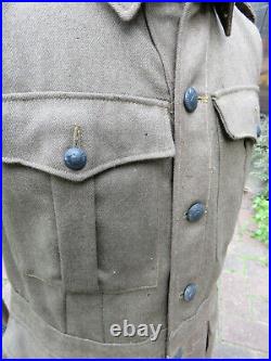 Australian Ww2 Army Tunic Named With Colour Patches Badges 1942