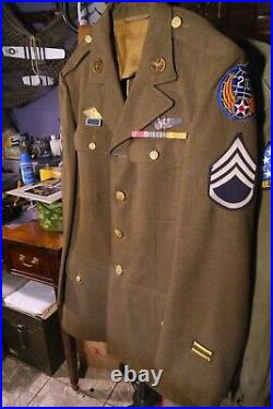 Authentic Original WWII 20th Air Force US Army Jacket with Silver Bomber Wings