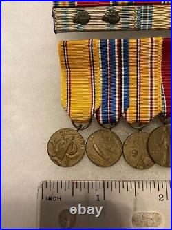 Authentic WWII US Army World War 2 Korean Victory Service Medals and Ribbons